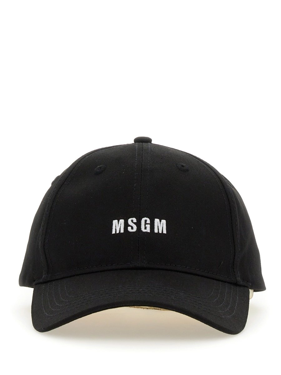 MSGM 로고 자수 야구 모자