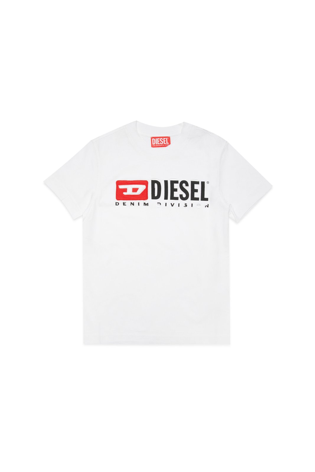 Diesel Kids Tinydivstroyed 디스트레스드 효과 크루넥 티셔츠